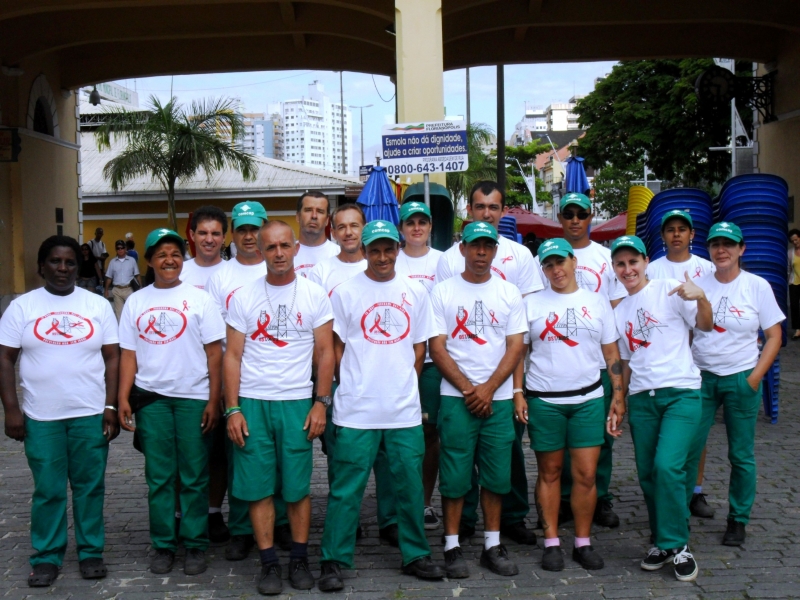 Empregados da Comcap participam do Dia Mundial de Combate à Aids