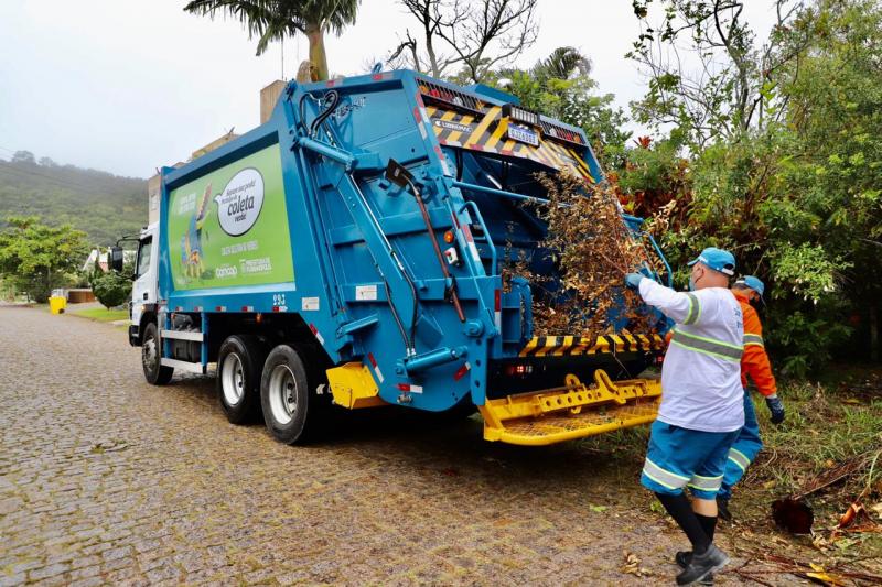 Segunda começa nova rodada da coleta seletiva de verdes em Florianópolis