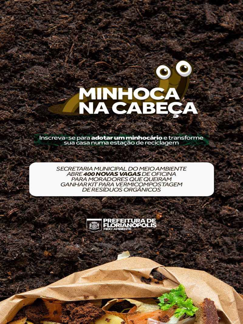 Minhoca na Cabeça abre 400 novas vagas para adoção de minhocários