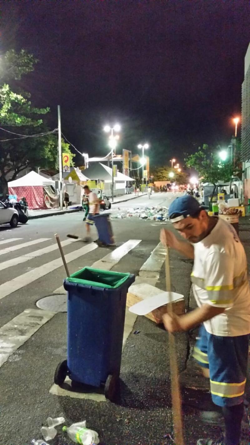 Quase 53 toneladas de resíduos coletadas nas festas de Carnaval