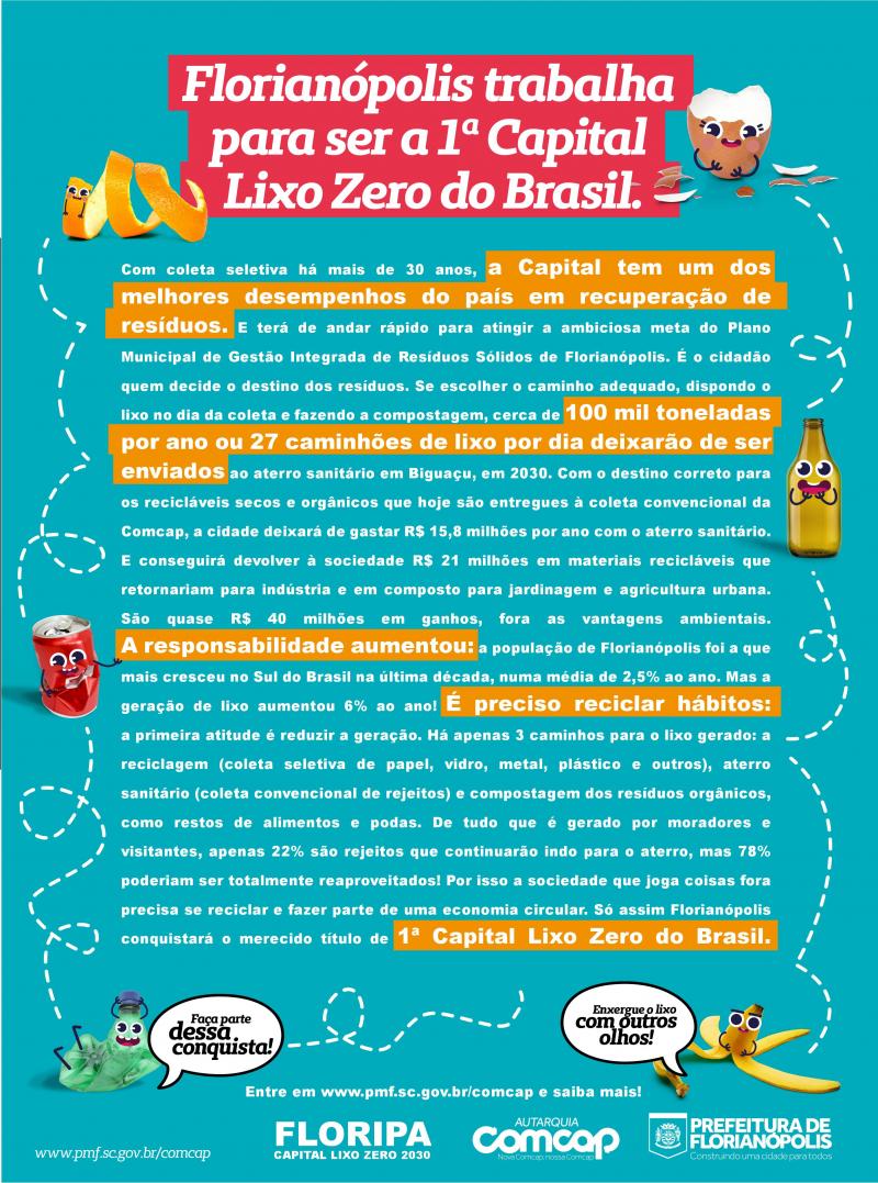 Florianópolis se prepara para ser primeira capital lixo zero do Brasil