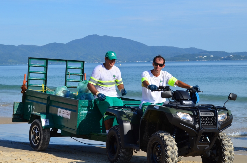 Limpeza torna-se diária nos principais balneários