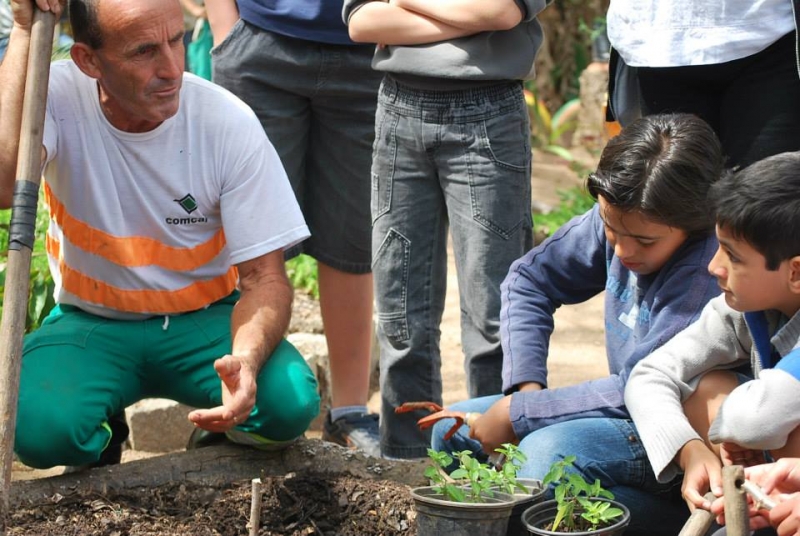 Horta da Comcap educa servidores e visitantes
