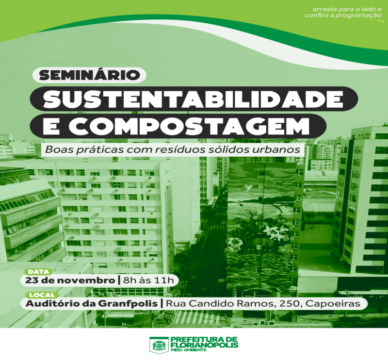 Boas práticas na gestão de orgânicos em Florianópolis servem de exemplo em evento da região metropolitana