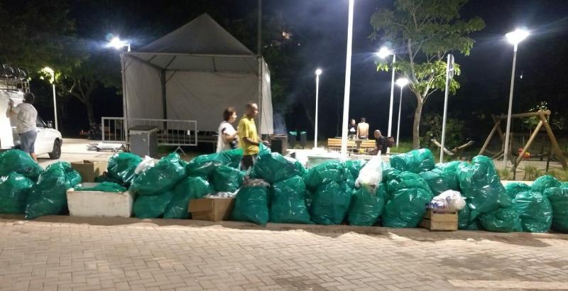 Comcap deixa Centro limpo logo depois do Berbigão