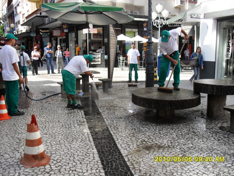 Lavação extra nas áreas centrais