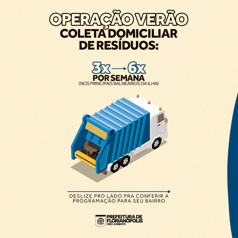 Operação Verão na coleta de resíduos começa mais cedo este ano