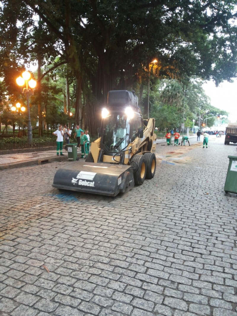 Tudo limpo na procissão de Corpus Christi