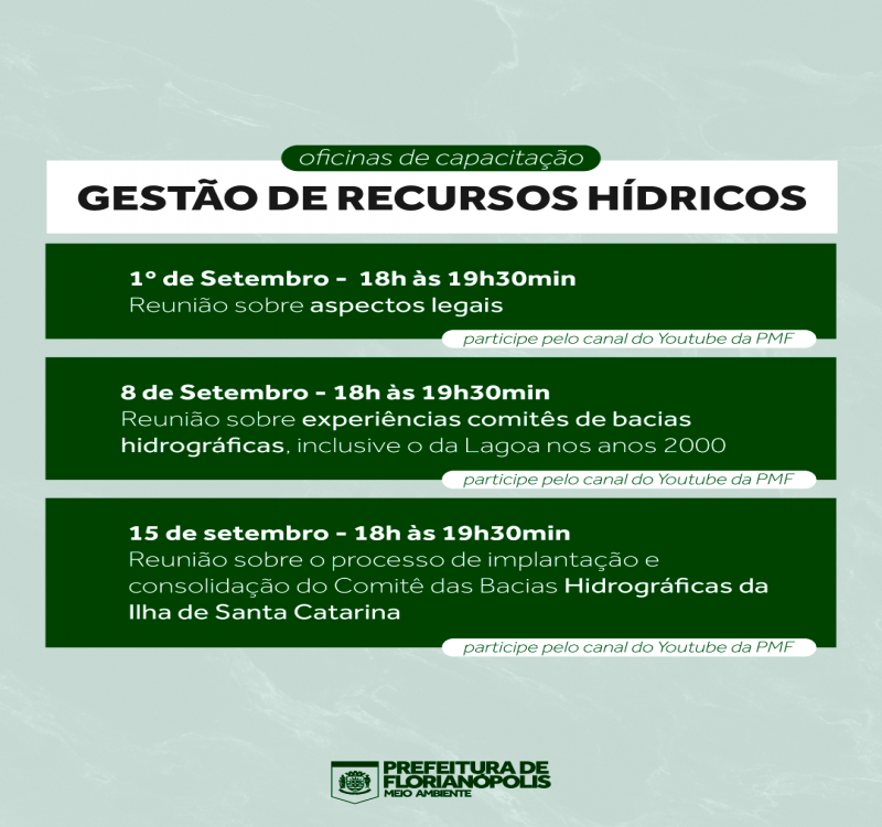 Capital realiza oficinas de capacitação para gestão de recursos hídricos