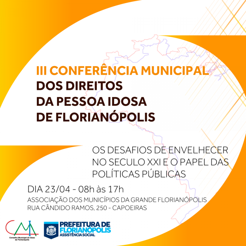 Inscrições abertas para a terceira Conferência Municipal dos Direitos da Pessoa Idosa