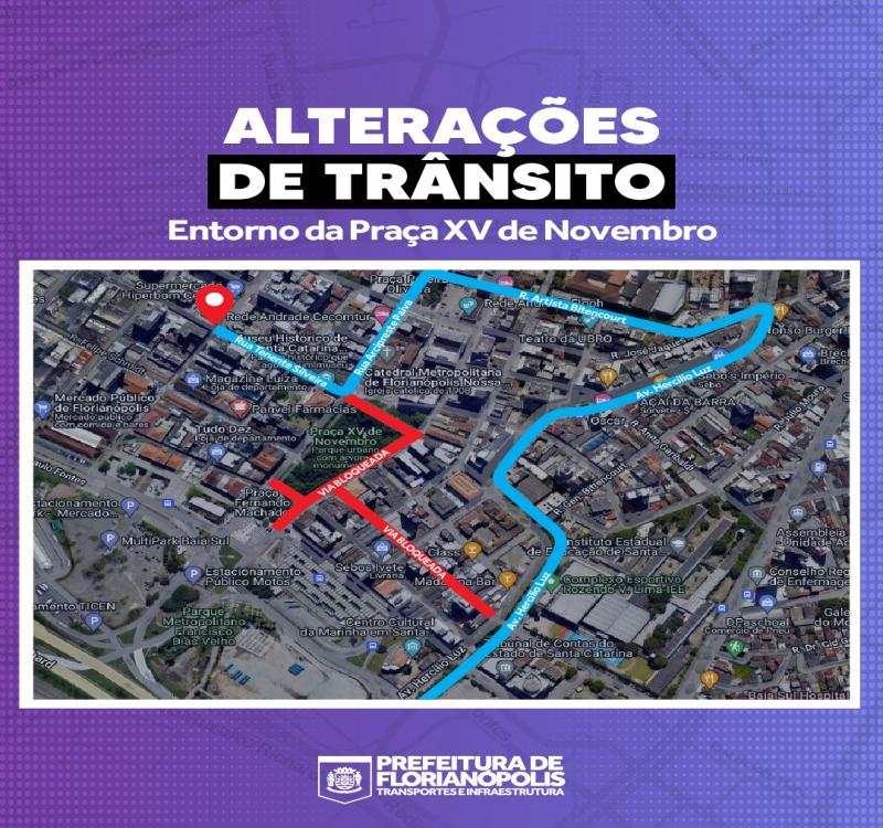 Prefeitura da Florianópolis vai interditar trecho da Rua dos Ilhéus pelo próximo mês a partir de segunda (4)