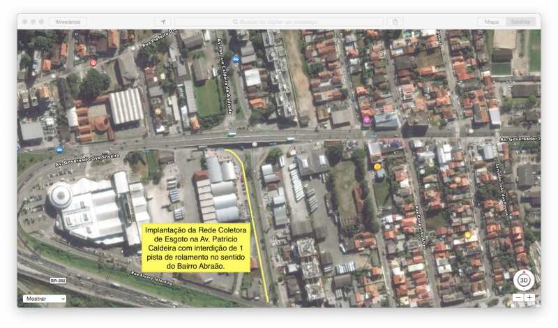 Transito em Capoeiras irá funcionar em meia-pista