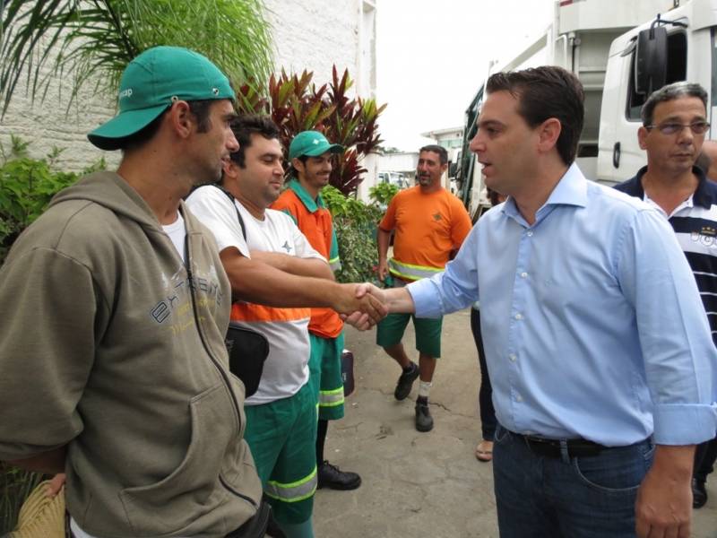 Prefeito Cesar visita a Comcap