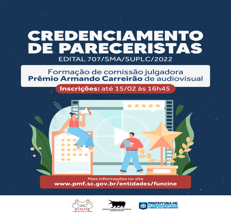 Inscrições abertas para pareceristas do FUNCINE