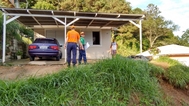 Mutirão da Defesa Civil realiza 70 vistorias 