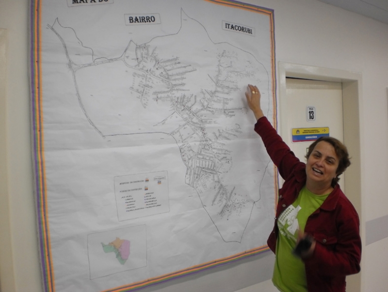 Mapa facilita trabalho no CS Itacorubi
