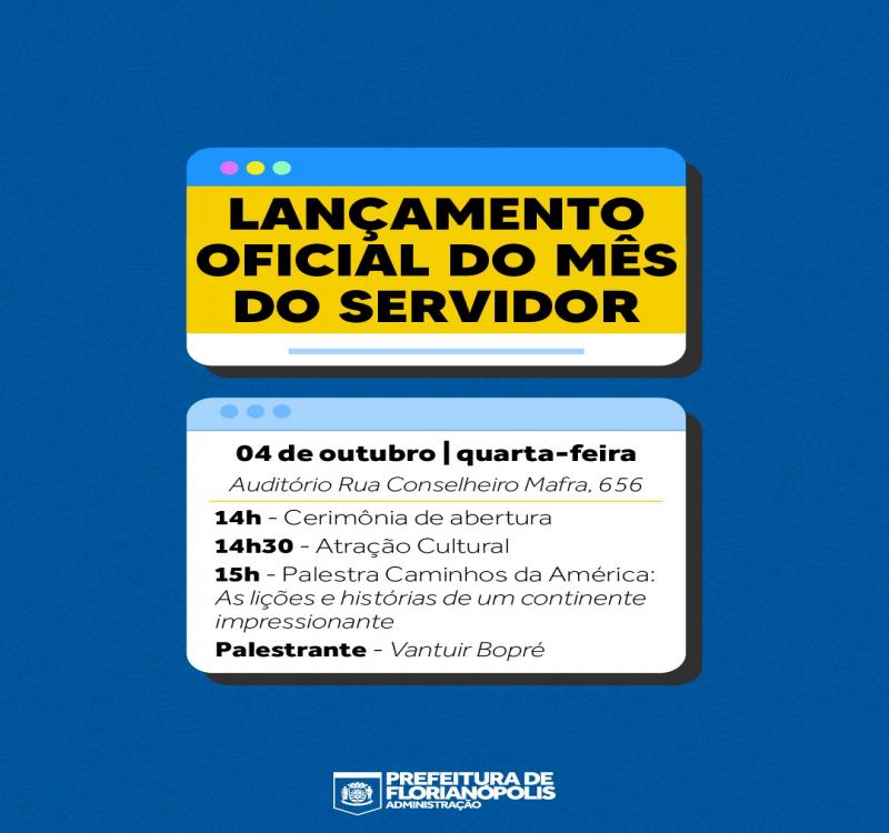 Lançamento Oficial do Mês do Servidor