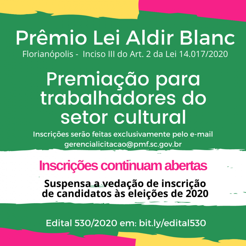 Suspensa a vedação de inscrição de candidatos 2020