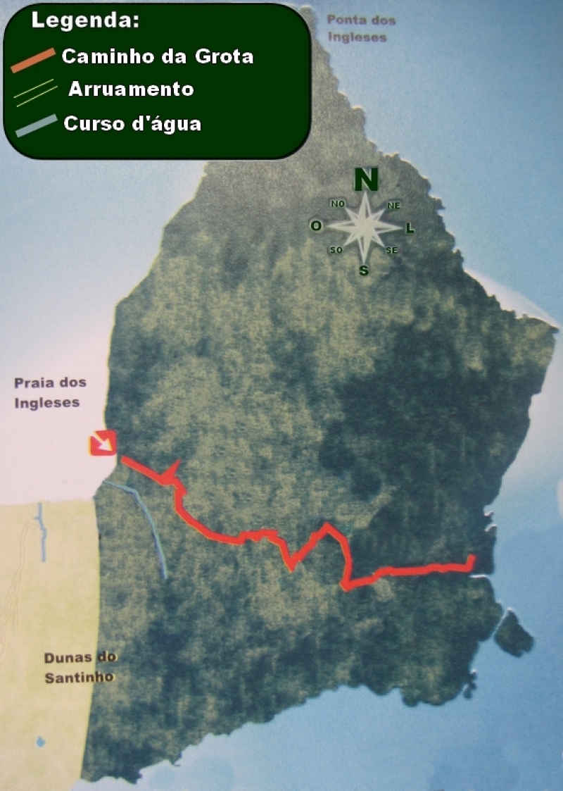 O Percurso da Grota possui áreas de mata preservada