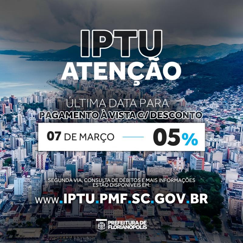 IPTU: pagamento à vista pode ser feito com desconto até 7 de março 