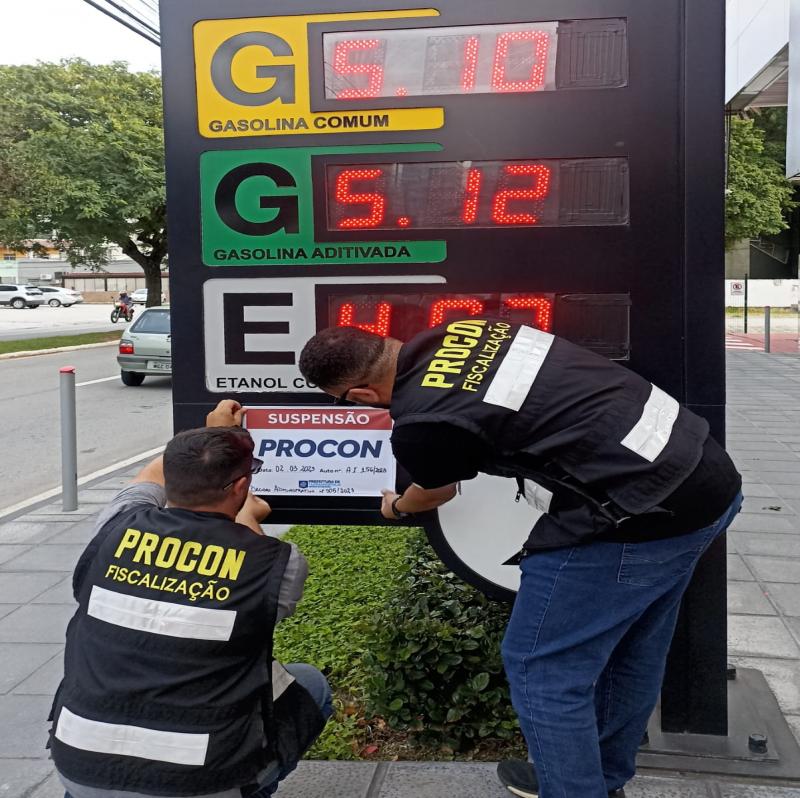 Procon decreta a suspensão das atividades de posto de gasolina na região central