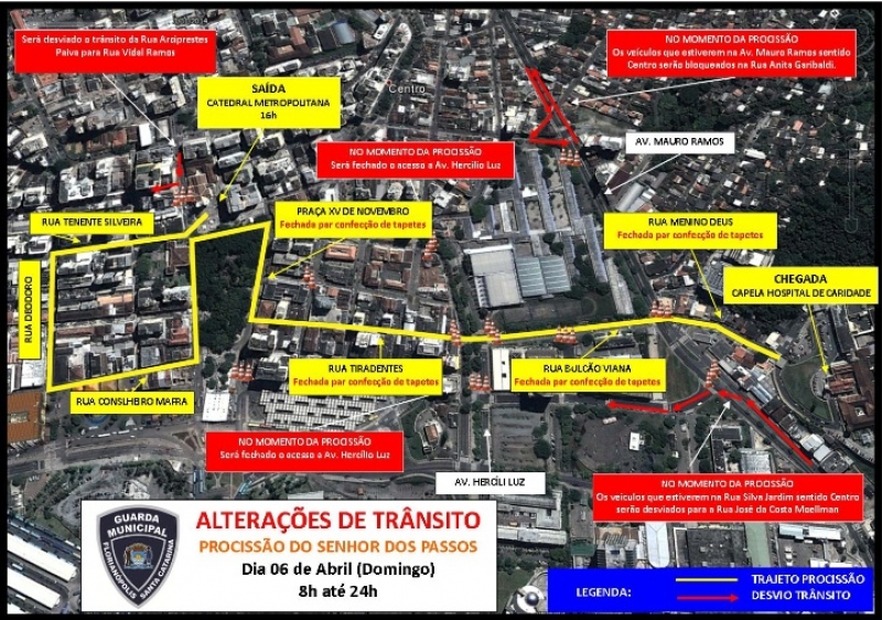 Senhor dos Passos muda trânsito no Centro