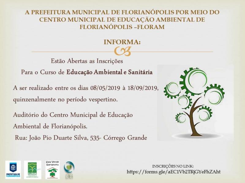 Curso de Educação Ambiental está com as inscrições abertas