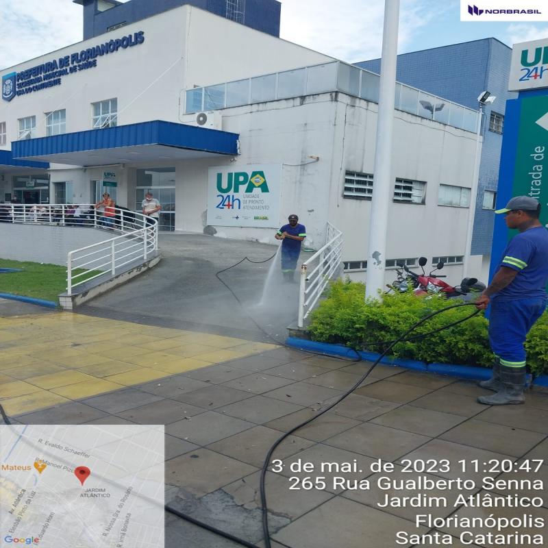 Ação conjunta de limpeza e manutenção urbana no Jardim Atlântico