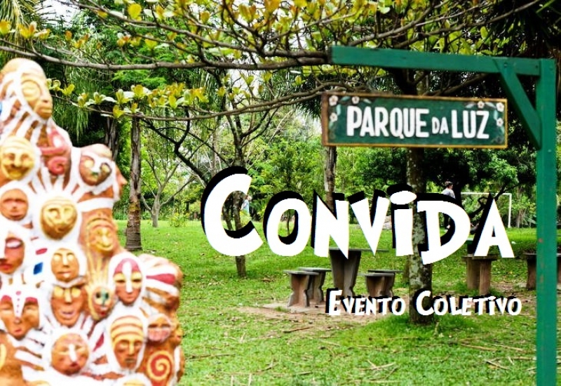 Evento coletivo no Parque da Luz