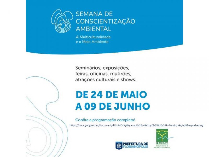 Confira programação da semana do meio ambiente