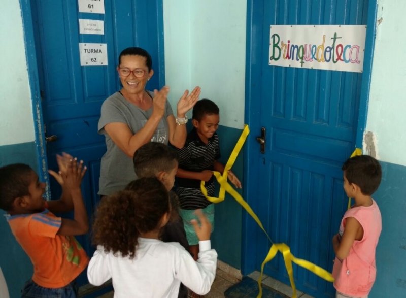 Escola Henrique Veras inaugura Brinquedoteca Escolar