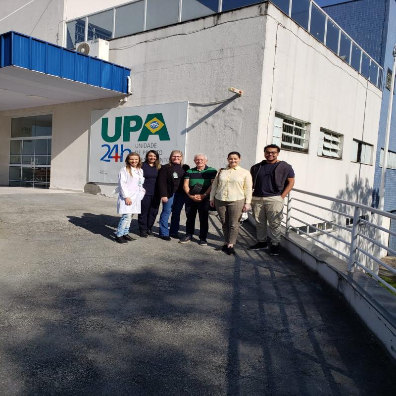 Representantes de Universidade Fluminense visitam UPAS em Florianópolis