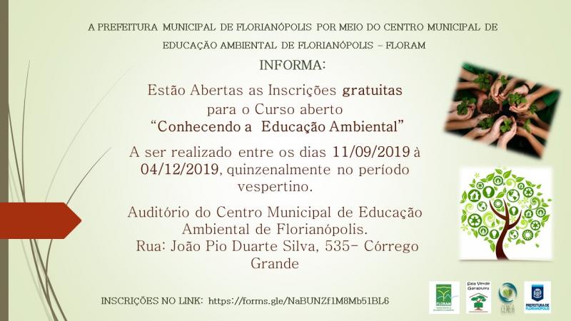 Floram promove o curso Conhecendo a Educação Ambiental