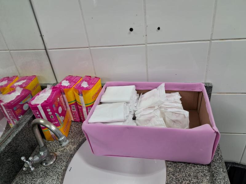 Prefeitura da Capital já comprou mais de 2 milhões de absorventes