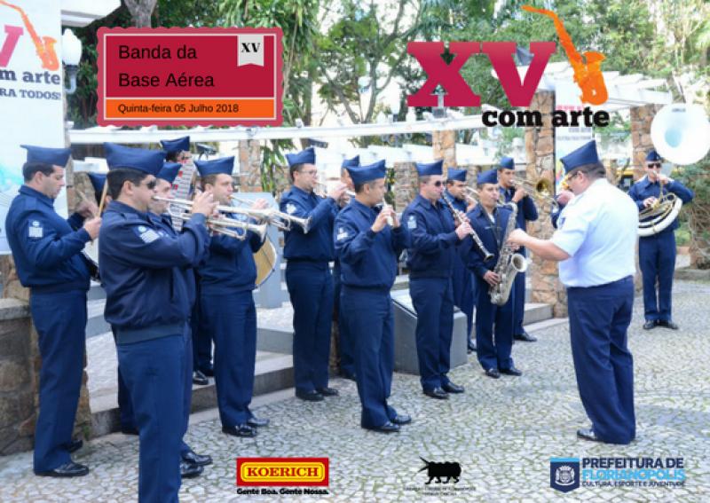 XV com Arte recebe a Banda da Base Aérea de Florianópolis