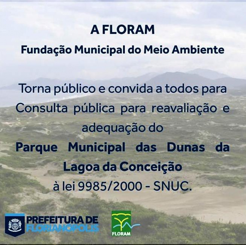Floram realiza consulta sobre dunas da Lagoa