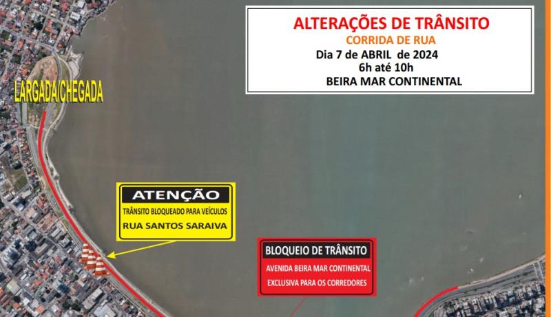 Florianópolis terá alterações de trânsito para prova de corrida no domingo
