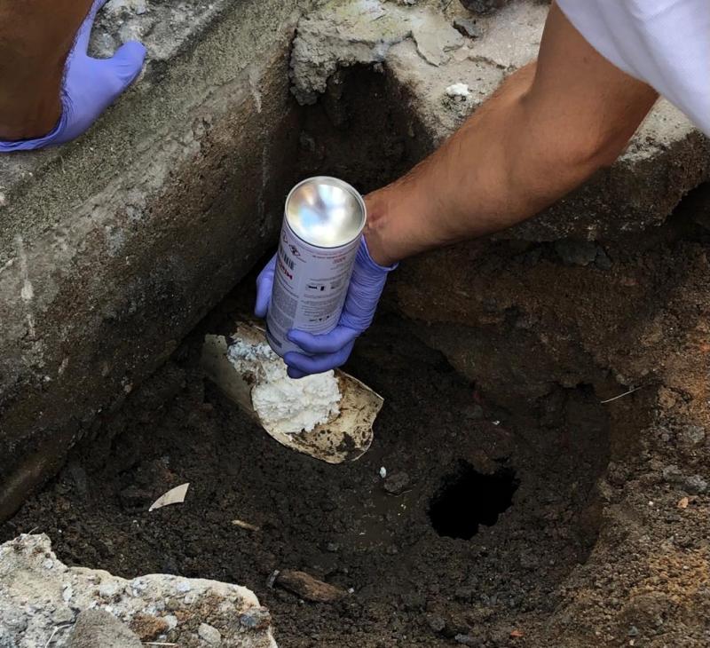 PACTO: Após uso de câmera endoscópica, Blitz Sanear volta ao Itacorubi e lacra sete tubulações irregulares
