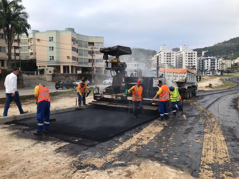 Edu Vieira já tem trecho duplicado pavimentado