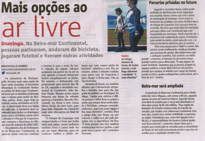 Sucesso da Beira-Mar Continental repercute na mídia
