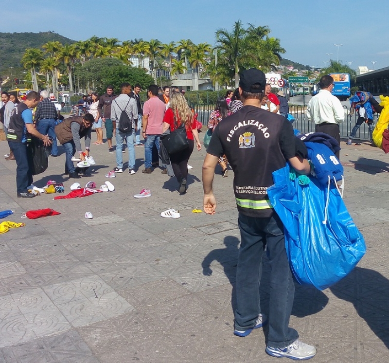 Ação da SESP combate comércio ilegal no Centro