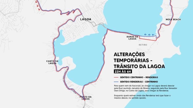 Pontes da Lagoa serão interditadas temporariamente 