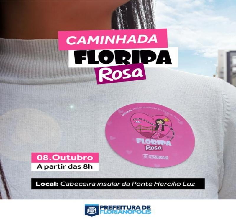 PMF realiza Caminhada Floripa Rosa neste sábado (8)