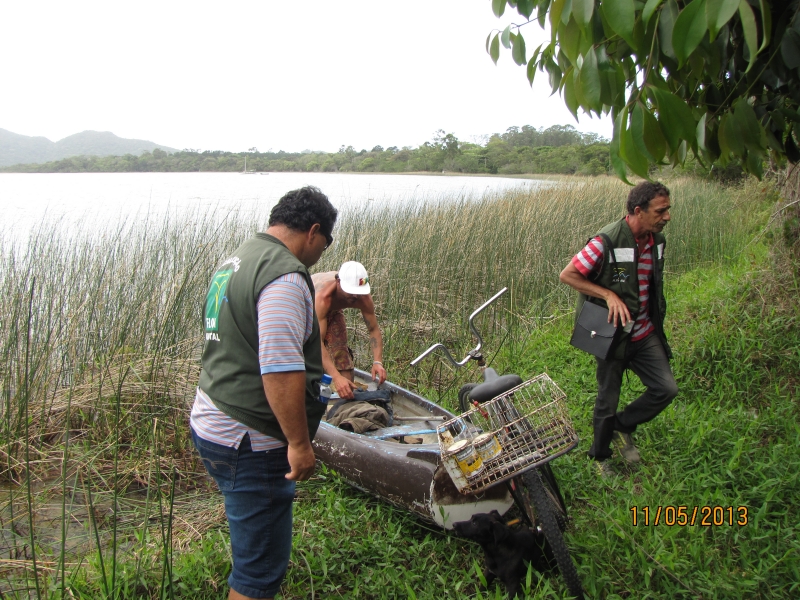 Fiscalização faz operação na Lagoa do Peri