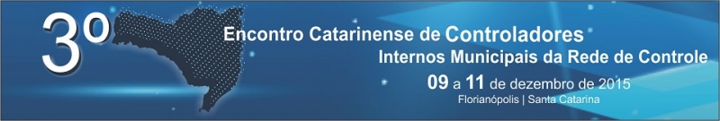 3º Encontro Catarinense de Controladores Internos Municipais