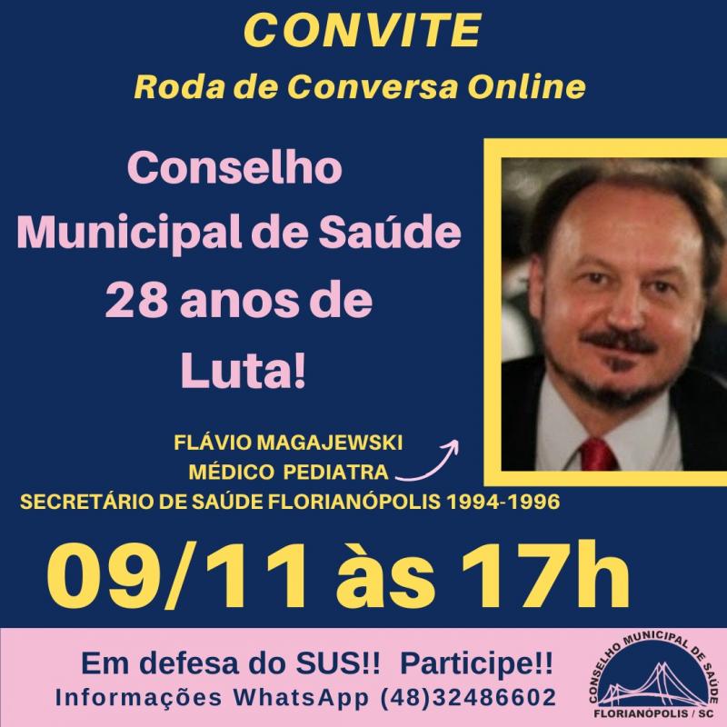 PMF celebra aniversário do CMS com roda de conversa online