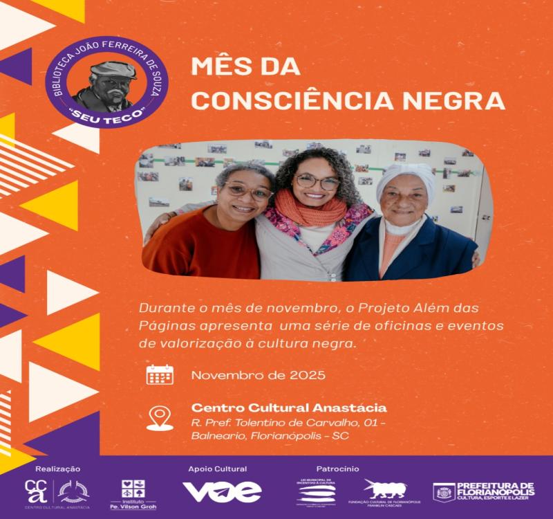 Centro Cultural Anastácia celebra o Mês da Consciência Negra com programação especial