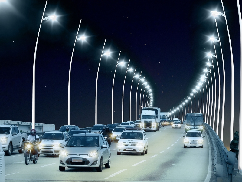 Pontes terão iluminação mais eficiente e barata