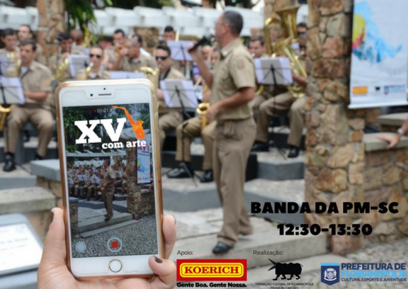 XV com Arte recebe Banda da Polícia Militar