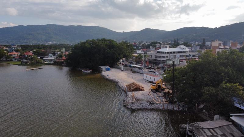 Prefeitura de Florianópolis inicia estaqueamento da nova ponte da Lagoa